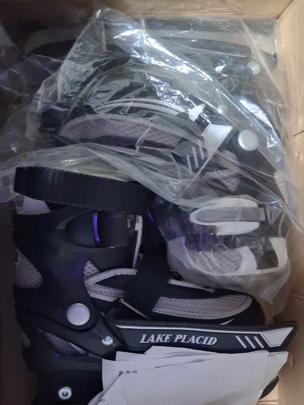 Lake Placid Kids Black and Gray Hockey Skates